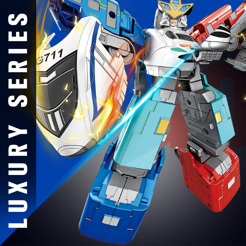 DIY Assemble High-Speed Trains 3 IN 1 Deformer Robots Changes Into Toy Truck Transformation Robot For Boys