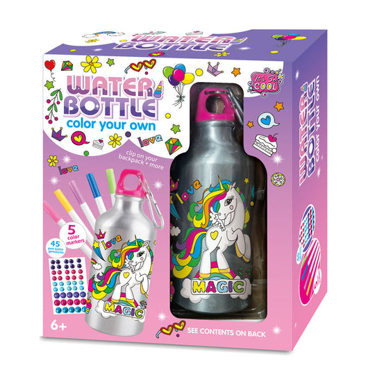 Decorate Personalize Your Own Water Bottle Birthday Gift DIY Colorful Painting Water Bottle Craft Kit For Kids