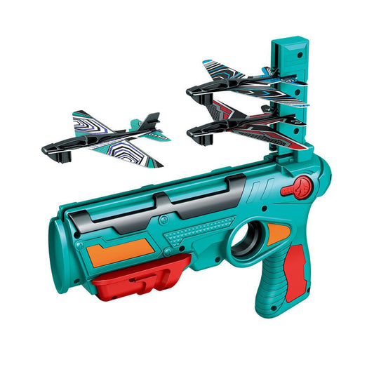 Ejectio Catapult Aircraft Gun Outdoor Shooting Game Flying Battle Guns Foam Airplane Launching Toy For Boy