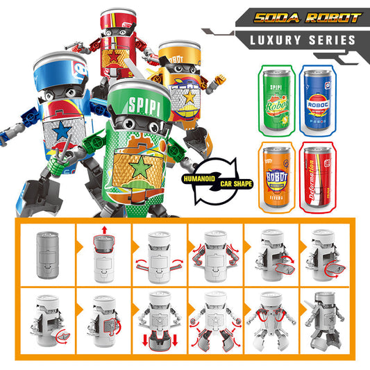 Kids Toys Deformation Robot Toys Children Mini Figure Construction Transformation anctions robot Toys for Kids Gift Boys