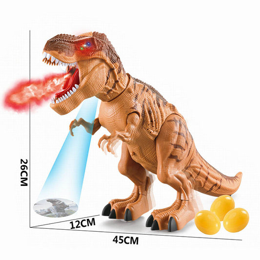 Kids Educational Plastic Realistic Dinosaur World Toys Walking Movement Sound Light Laying Eggs Water Spray Dinosaur Toys