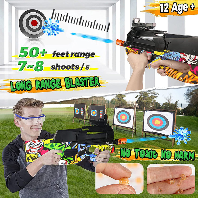Electric Gel Balls Blaster Guns Shooting Game With 5000 Splatrballs Outdoor Toys P90 Splatter Ball Gun Blaster For Adults