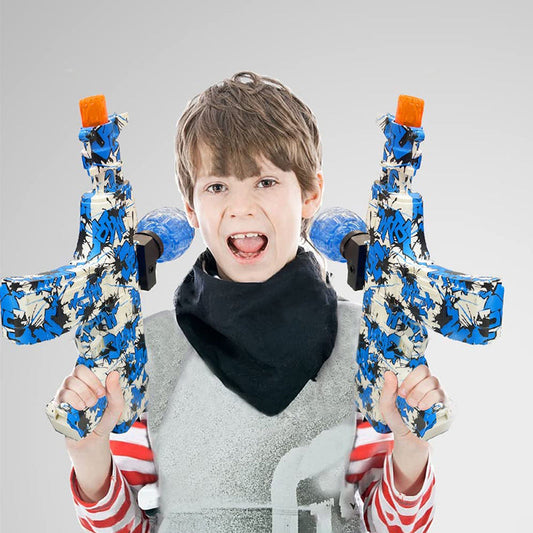 Full Auto Splatter Ball Blasters with 5000 Water Beads AK Ejection Shooting Gun Toys Electric Gel Ball Blaster Gun