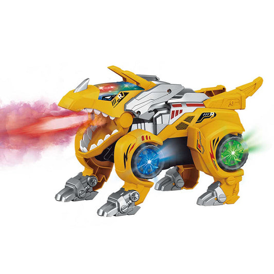Transforming Triceratops Dinosaur Toys Electronic Water Spray Musical Automatic Deformation Robot Dinosaur Car For Boys