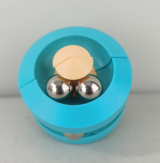 Amazon Fidget Toy Stress Release Metal Orbit Ball Spinner Sensory Toy Magnetic Maze Ball Fidget Spinning Bead Orbit